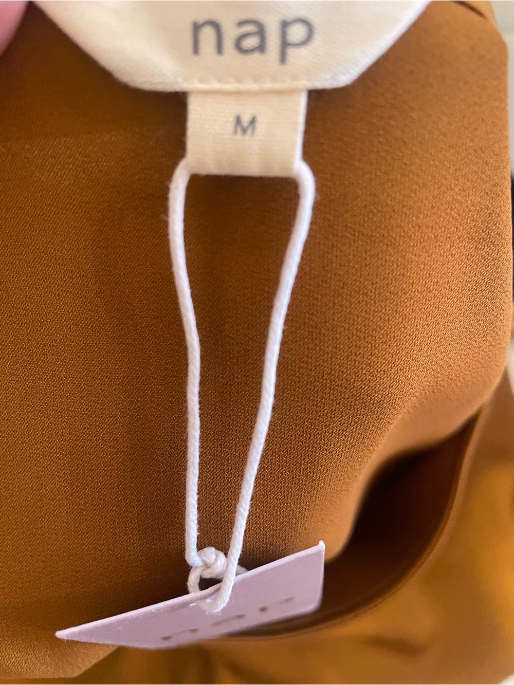 NAP Satin-Look Blouse in Mustard - Picture 5 of 16